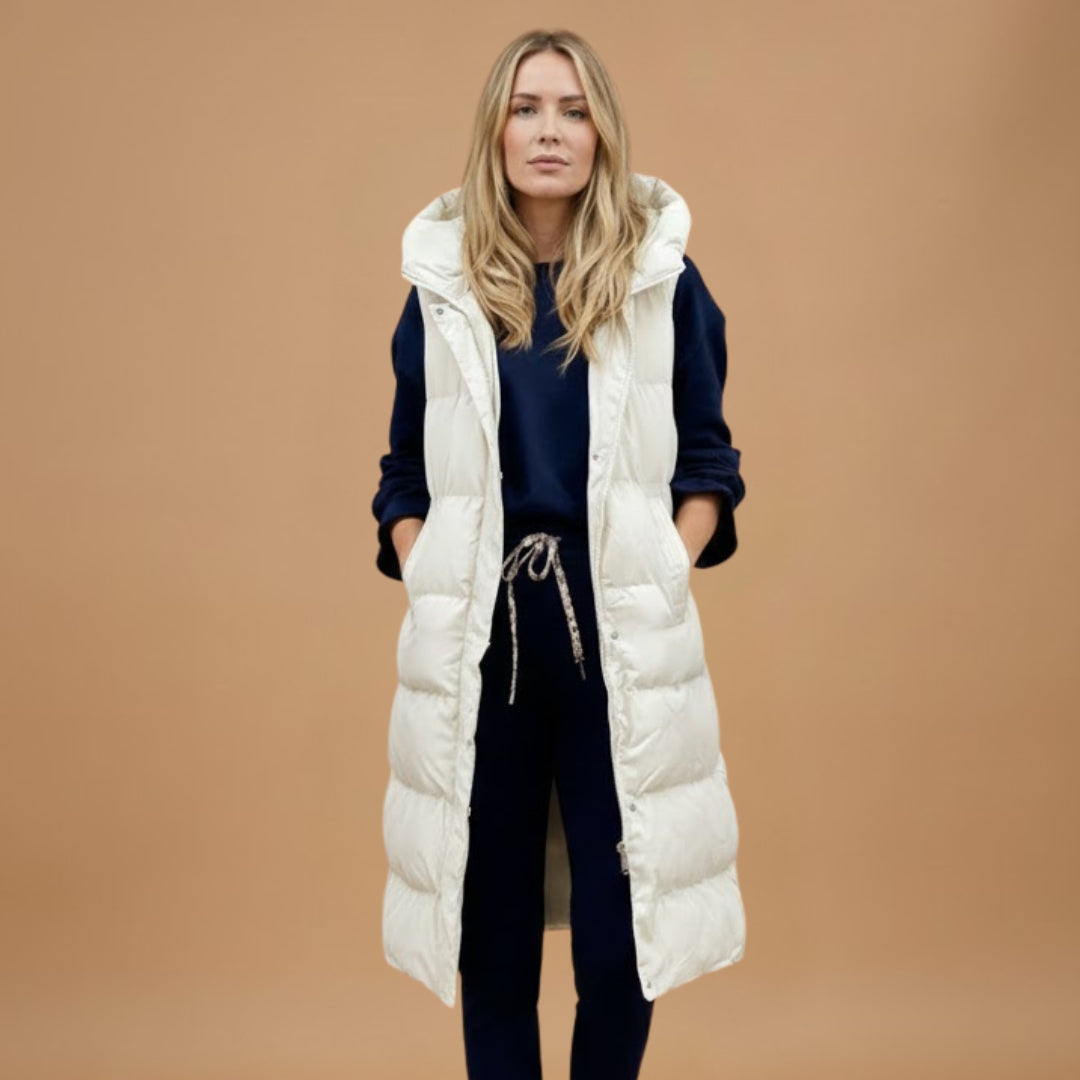 Warm Waterproof Parka with Hood and Pockets