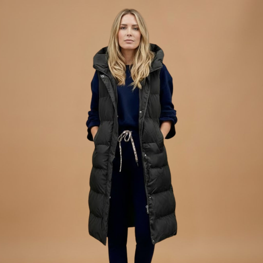 Warm Waterproof Parka with Hood and Pockets
