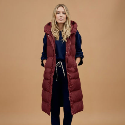 Warm Waterproof Parka with Hood and Pockets