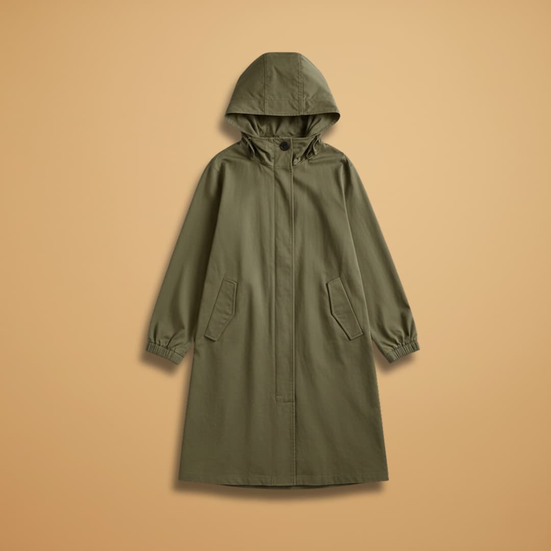 Waterproof Women's Parka Coat with Hood and Pockets - Modish World