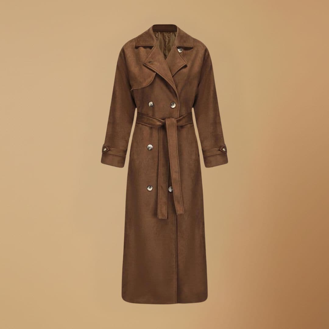 Classic Double Breasted Belted Coat for Women - Modish World