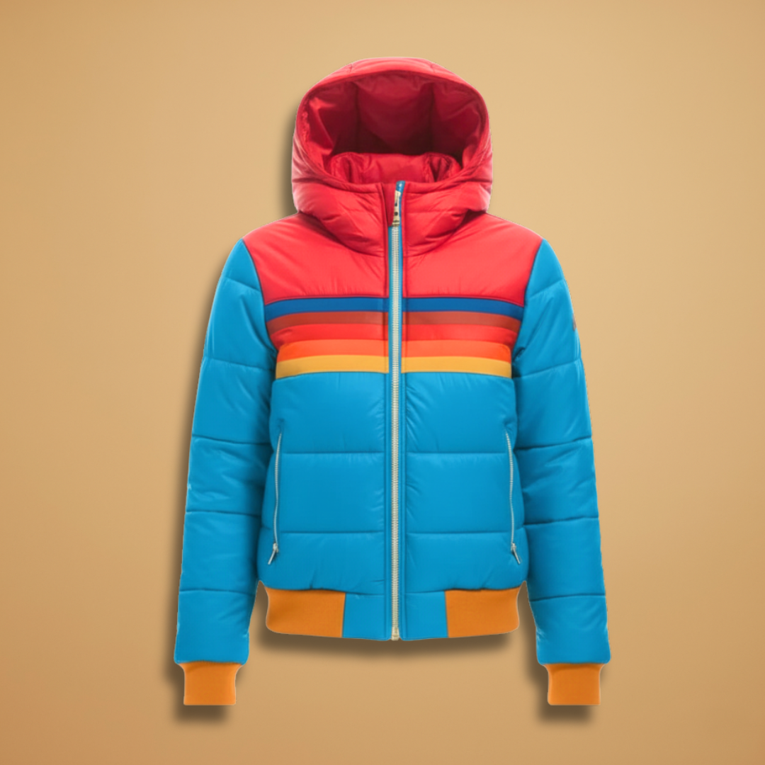 Warm Padded Parka with Hood and Zip - Modish World