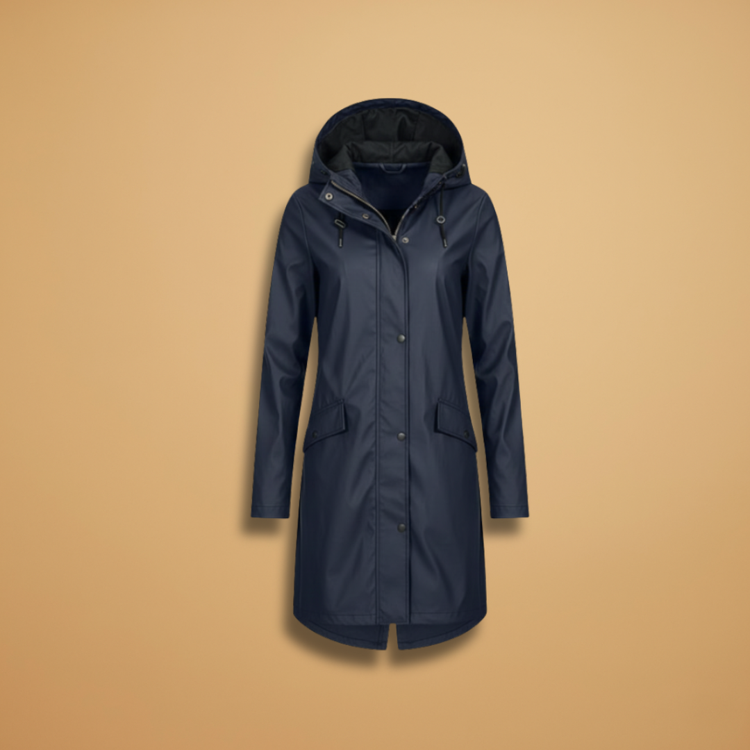 Waterproof Hooded Women's Raincoat with Pockets - Modish World