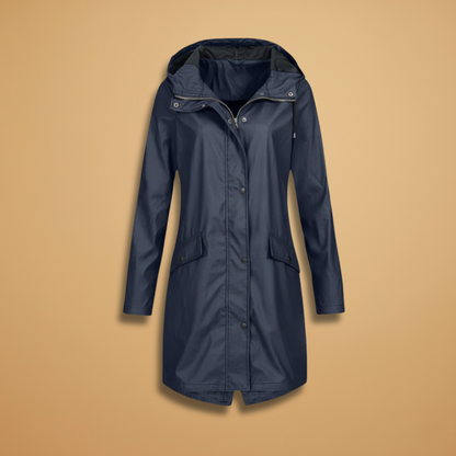 Waterproof Ladies Jacket with Hood and Zipper - Modish World