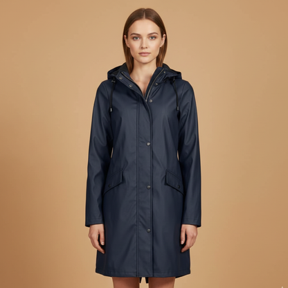 Waterproof Ladies Jacket with Hood and Zipper
