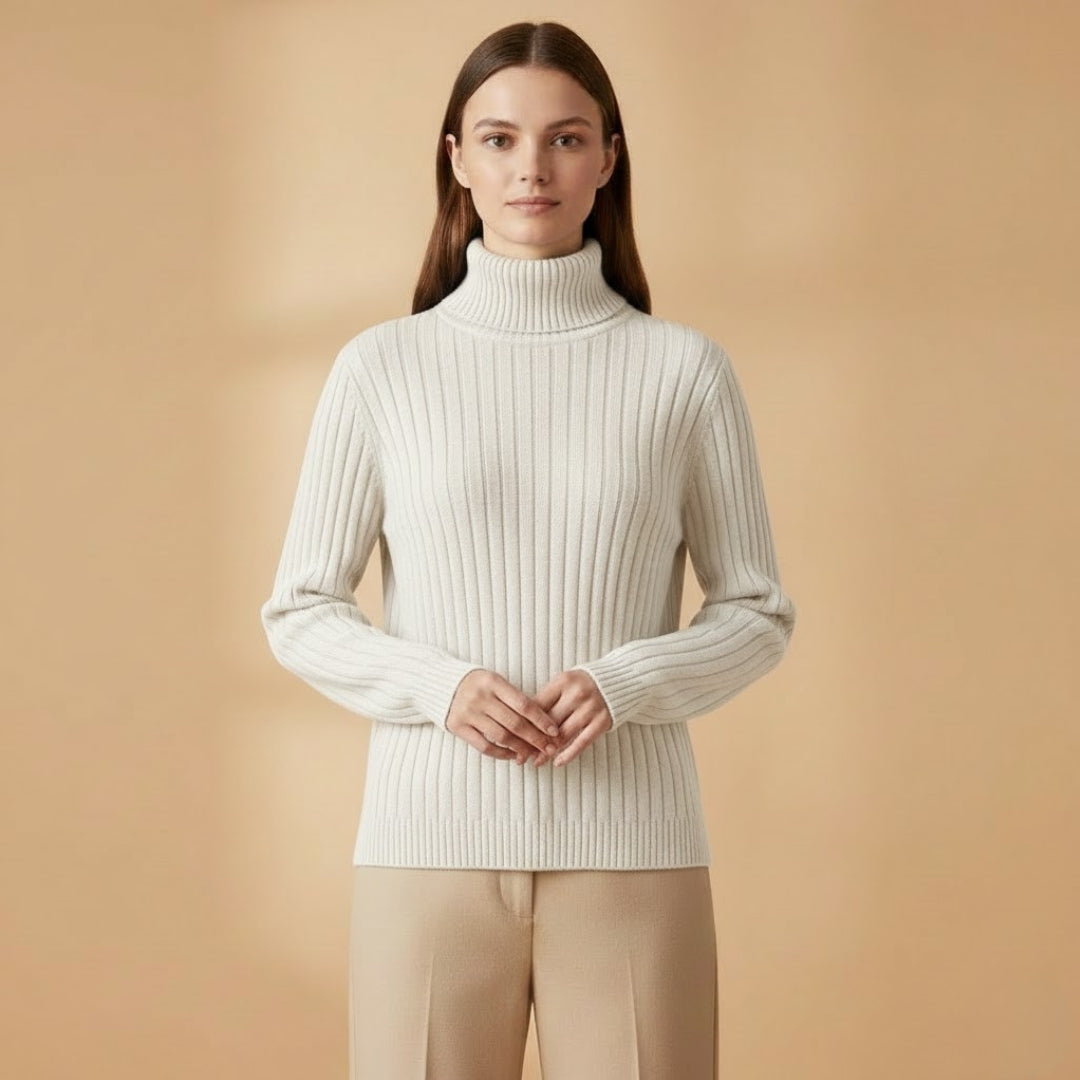 Classic Fit Women's Turtleneck Jumper Sweater
