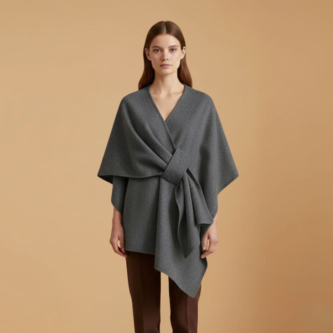 Chic Open Front Drape Cardigan Coat