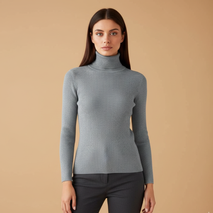 Women's Soft Crew Neck Sweater with Long Sleeves