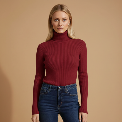 Women's Soft Crew Neck Sweater with Long Sleeves