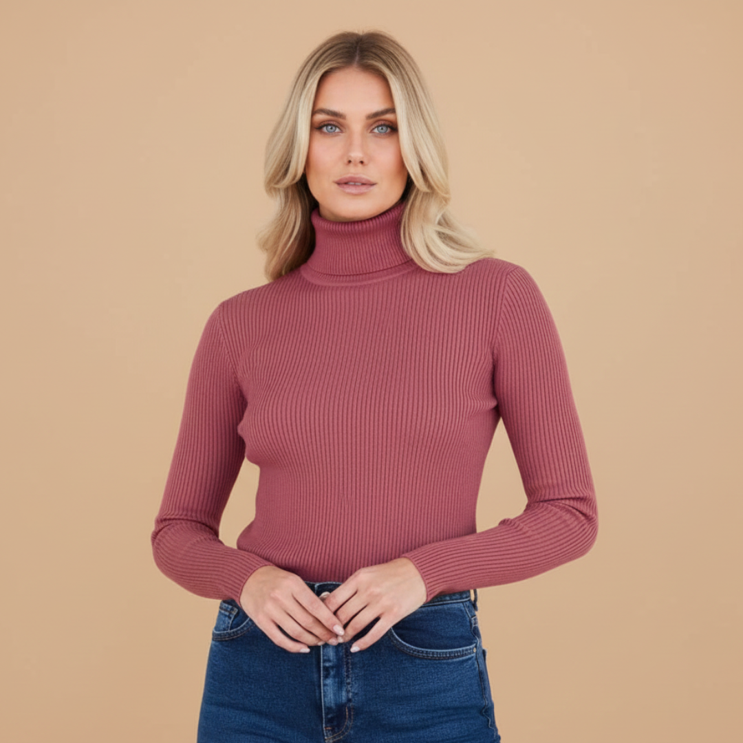 Women's Soft Crew Neck Sweater with Long Sleeves