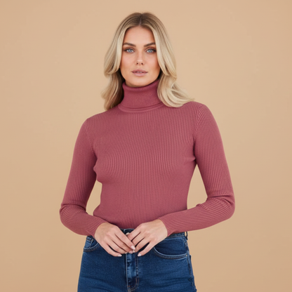 Women's Soft Crew Neck Sweater with Long Sleeves