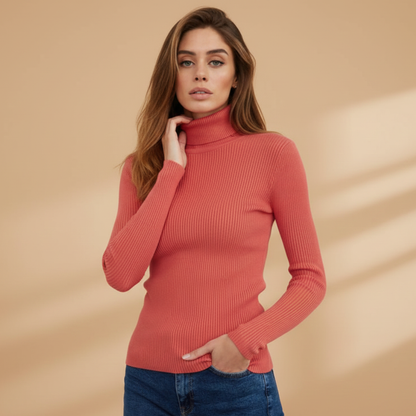Women's Soft Crew Neck Sweater with Long Sleeves
