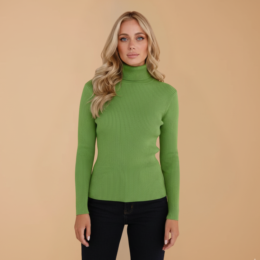 Women's Soft Crew Neck Sweater with Long Sleeves