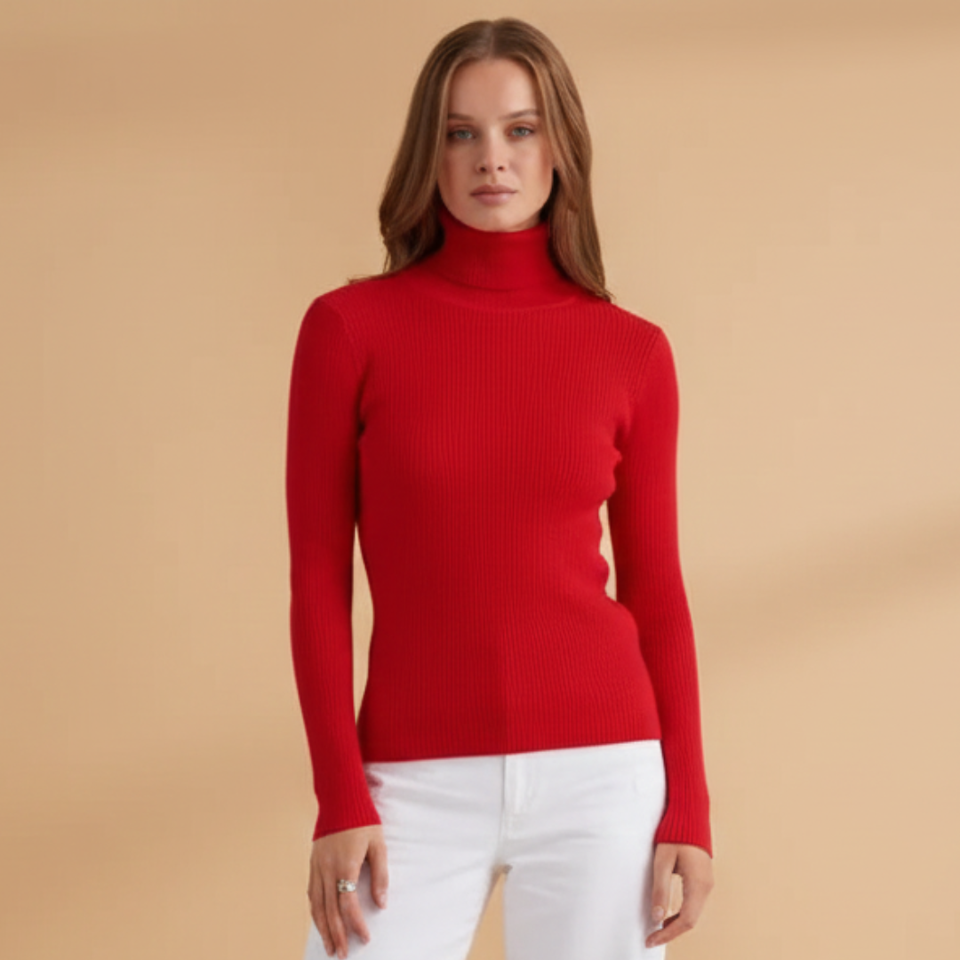 Women's Soft Crew Neck Sweater with Long Sleeves