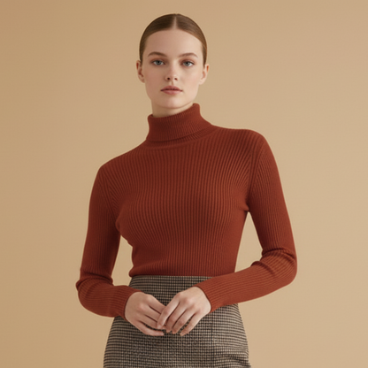 Women's Soft Crew Neck Sweater with Long Sleeves