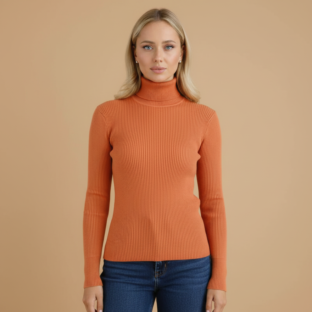 Women's Soft Crew Neck Sweater with Long Sleeves