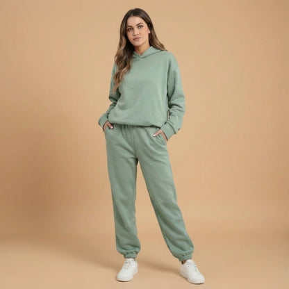 Ladies Comfortable Hooded Tracksuit Set