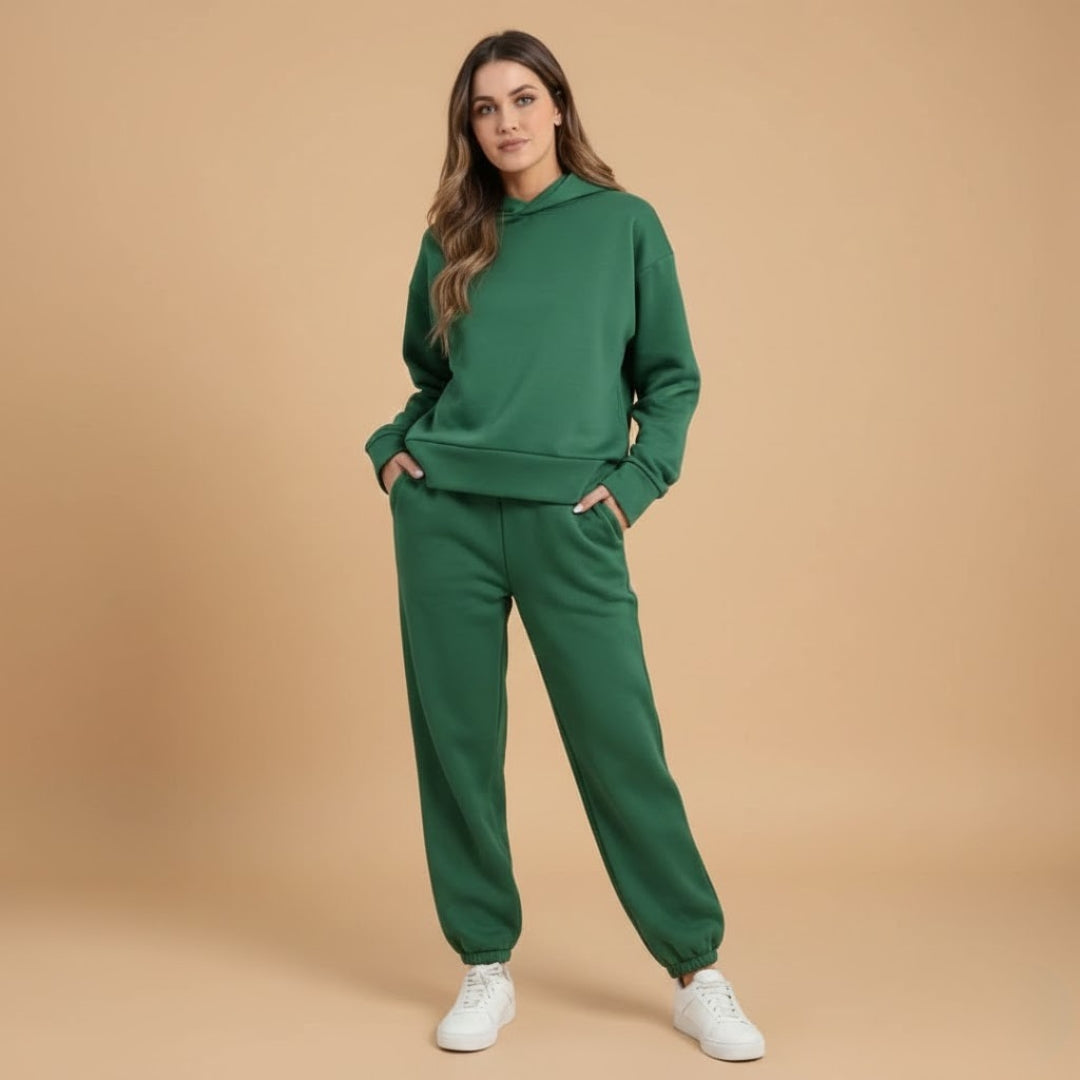 Ladies Comfortable Hooded Tracksuit Set