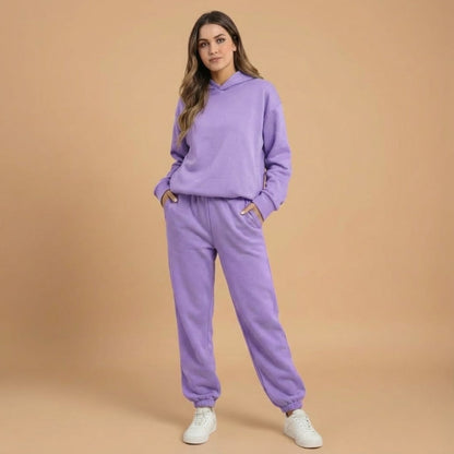Ladies Comfortable Hooded Tracksuit Set