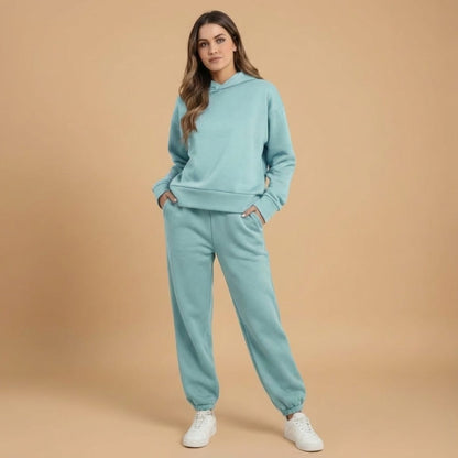 Ladies Comfortable Hooded Tracksuit Set