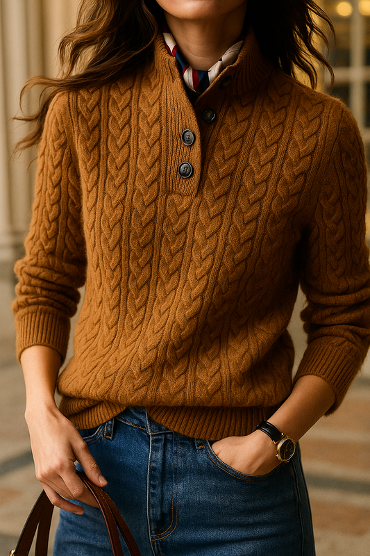 Classic Fit Crew Neck Knit Sweater - Modish World