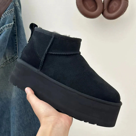 Warm Faux Fur Ankle Boots for Women - Modish World