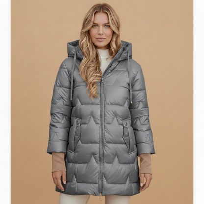 Warm Quilted Parka Jacket for Women
