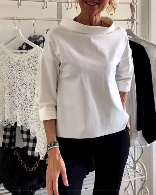 Chic Classic Collar Ladies Blouse - ModishWorld