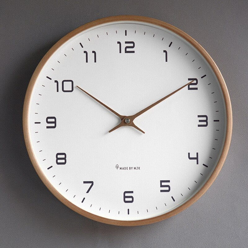 Simple White Round Clock