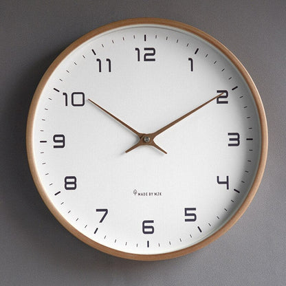 Simple White Round Clock