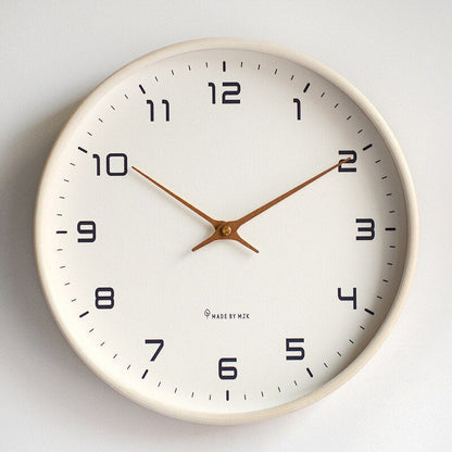 Simple White Round Clock