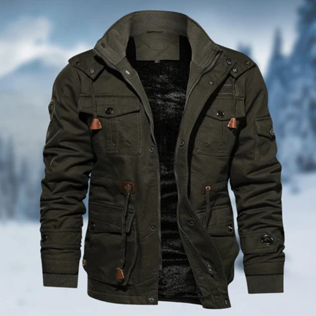 Warm Water-Resistant Men's Bomber Coat