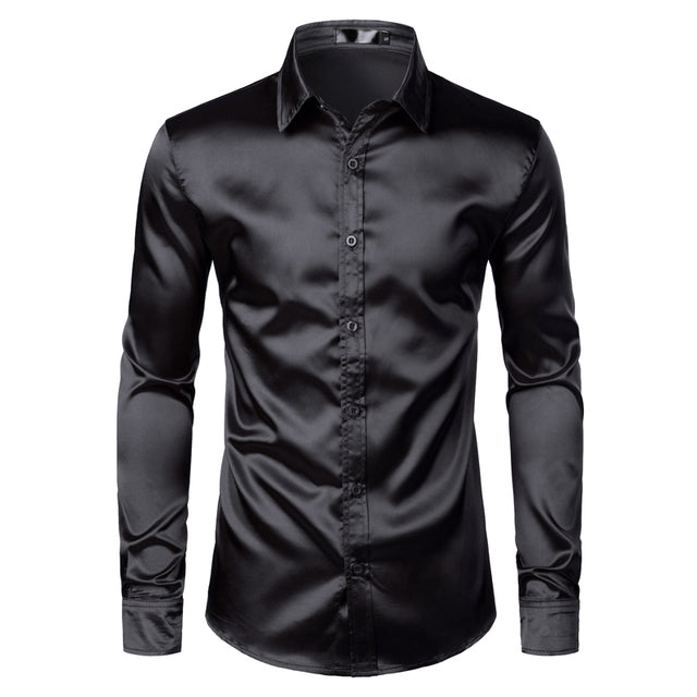 Classic Comfortable Mens Long Sleeve Shirt - ModishWorld