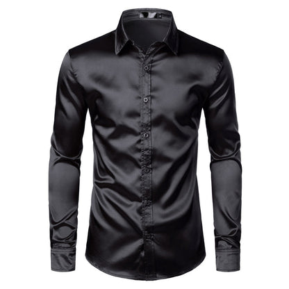 Classic Comfortable Mens Long Sleeve Shirt - ModishWorld