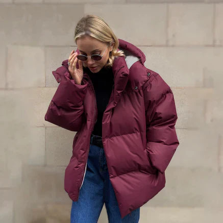 Warm Women's Quilted Down Parka Jacket