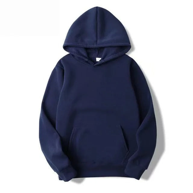 Classic Casual Hooded Sweatshirt with Pockets