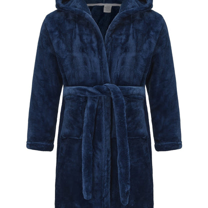 Children's Hooded Robe with Tie Waist