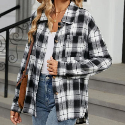 Classic Check Flannel Shirt for Women