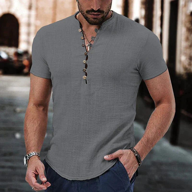 Lightweight Casual Men's Linen Shirt