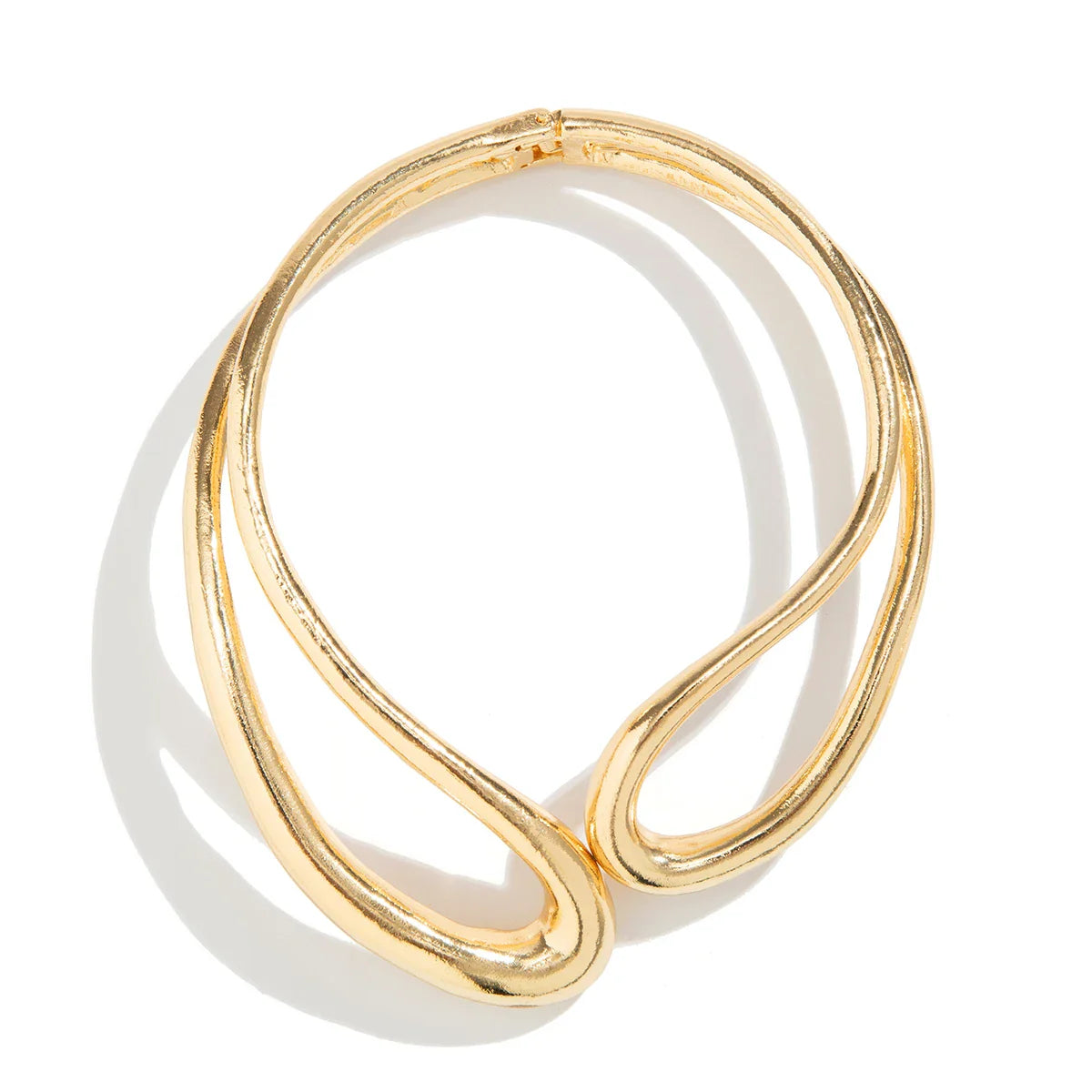 Elegant Gold and Silver Choker and Bracelet Set
 - ModishWorld