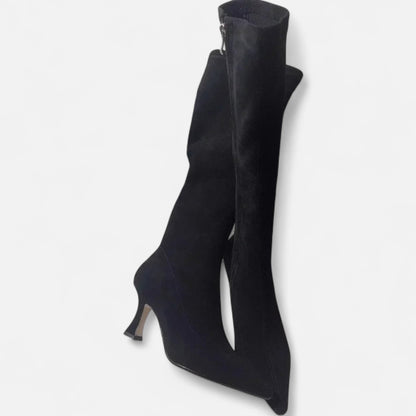 Chic Ladies Suede High Heel Boots