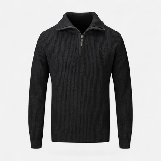 Classic Men's Wool Half Zip Jumper - Modish World