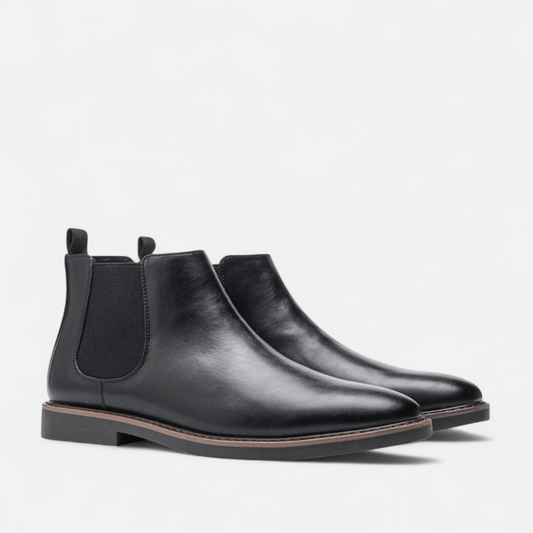 Classic Men's Brown Leather Ankle Boots - Modish World