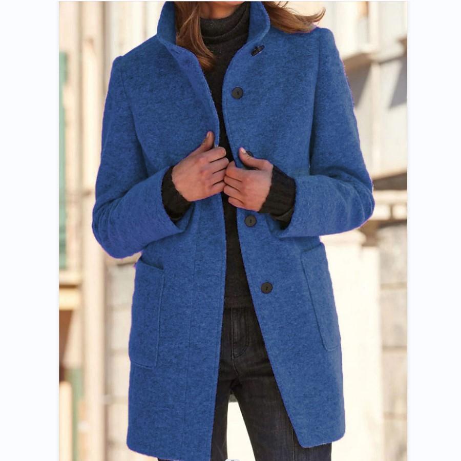 Ladies Classic Coat with Side Pockets