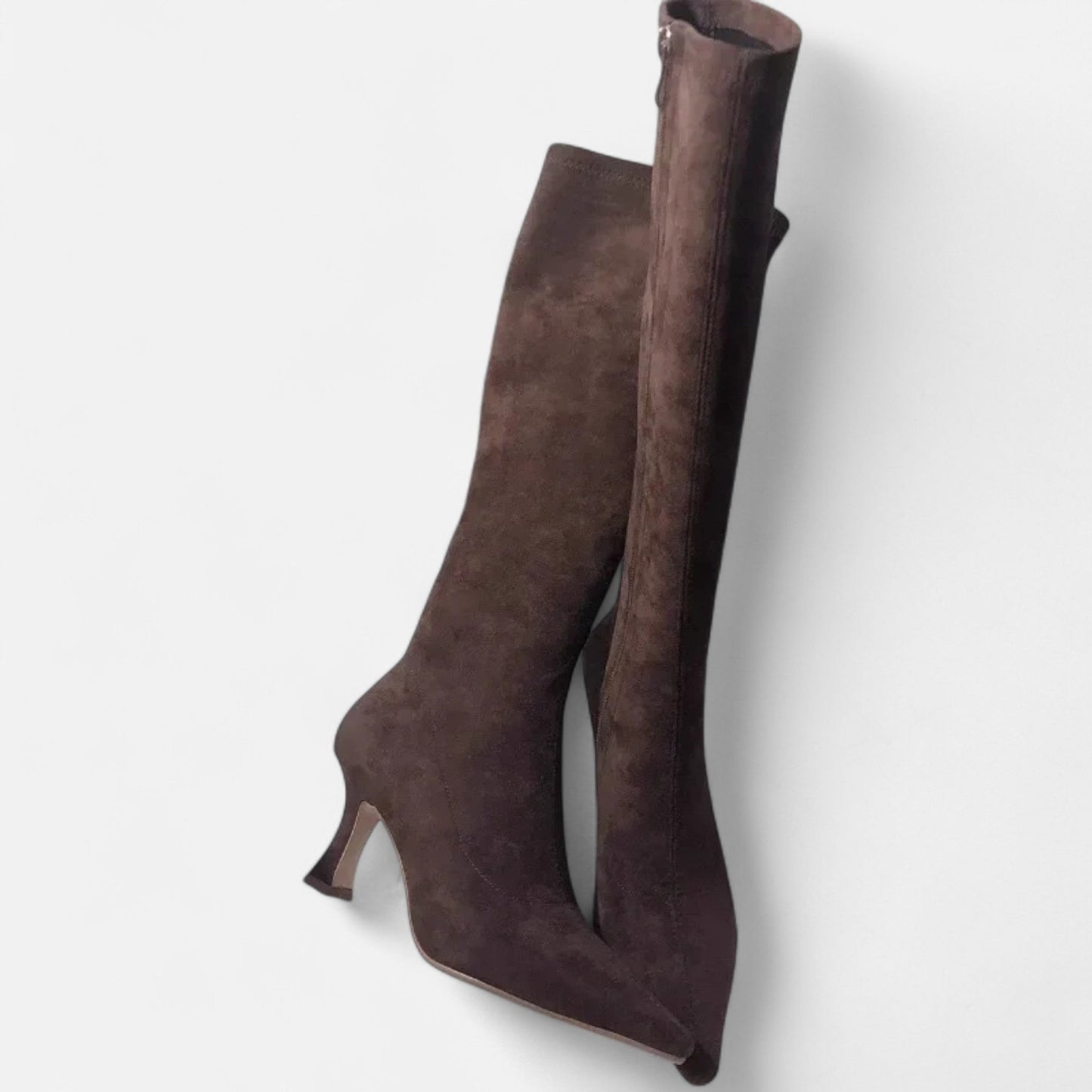Chic Ladies Suede High Heel Boots