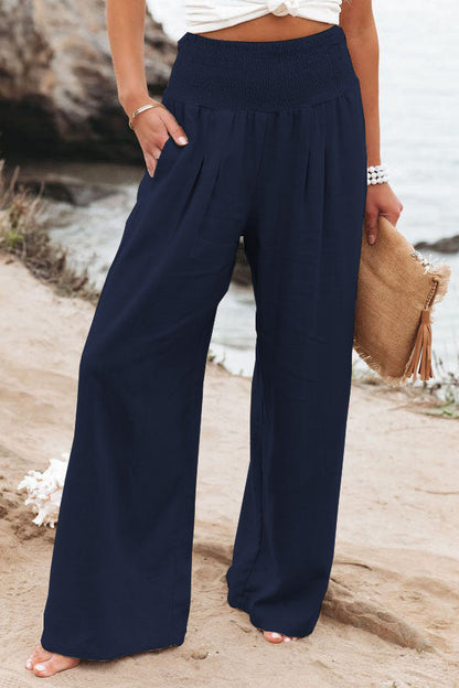 Relaxed Fit Women's Linen Pants