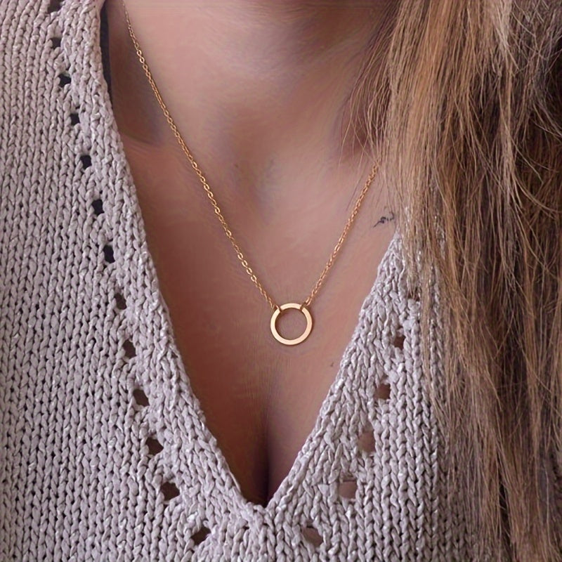 Simple Elegant Pendant Necklace - Adjustable Length