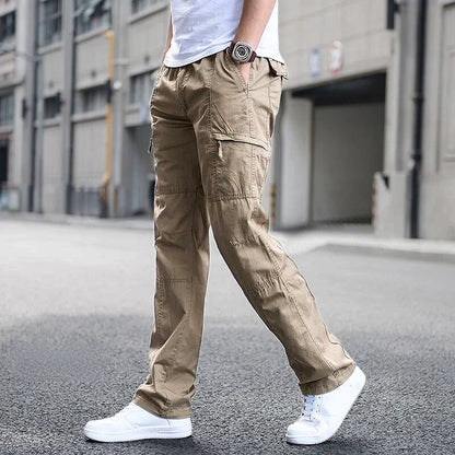 Men's Straight Fit Work Pants with Side Pockets - ModishWorld