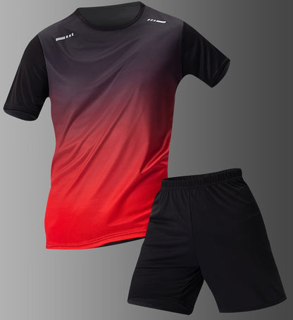 Athletic Mens Active Wear Shirt and Shorts Combo