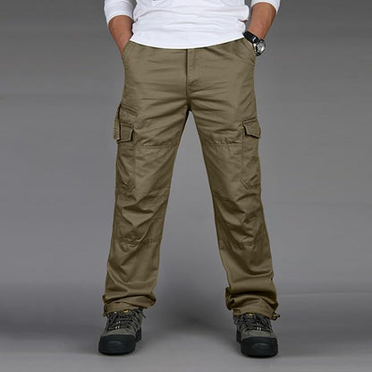 Men's Classic Cargo Pants - Straight Leg Style - ModishWorld